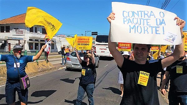 Servidores reforçam mobilizações contra atos nocivos do governador
