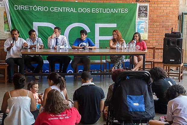 Lançamento do Comitê em Defesa da UnB, em outubro de 2017; grupo foi criado no contexto de asfixia orçamentária da universidade