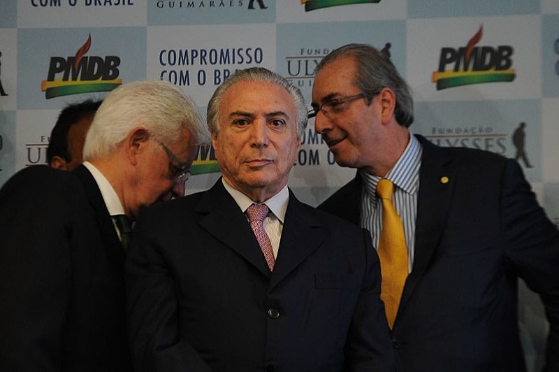Moreira Franco, Temer e Cunha - o trio parada dura peemedebista
