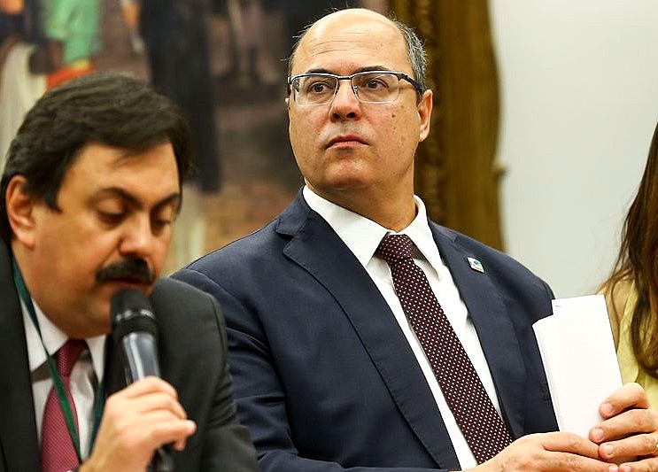O governador do Rio de Janeiro, Wilson Witzel, durante evento na Câmara