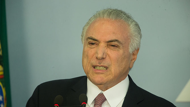 Michel Temer, em pronunciamento após divulgação de denúncia pela Procuradoria Geral da República