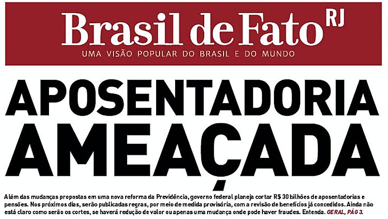 O tabloide é distribuído nas estações de trens e metrô na Central do Brasil, Pavuna, Coelho Neto e nas barcas em Niterói