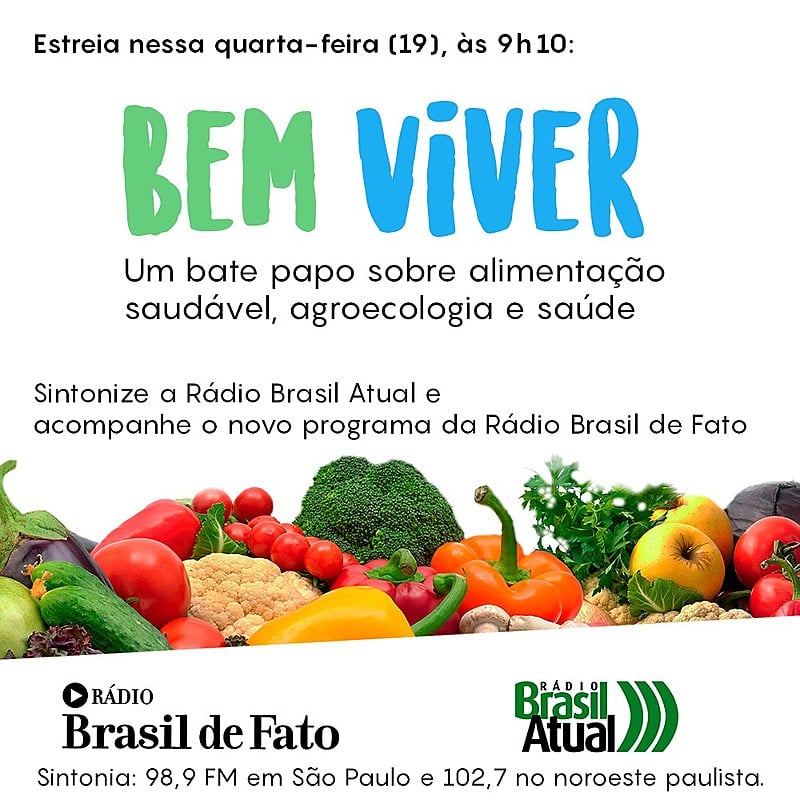 Programa Bem Viver estreia na quarta-feira (19), às 9h10, na Rádio Brasil Atual