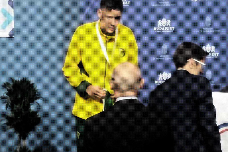 Vytor dos Santos Assis, da Escola Estadual Antônio Miguel Cerqueira Neto, em Ribeirão das Neves (RMBH), levou medalha de ouro em Budapeste