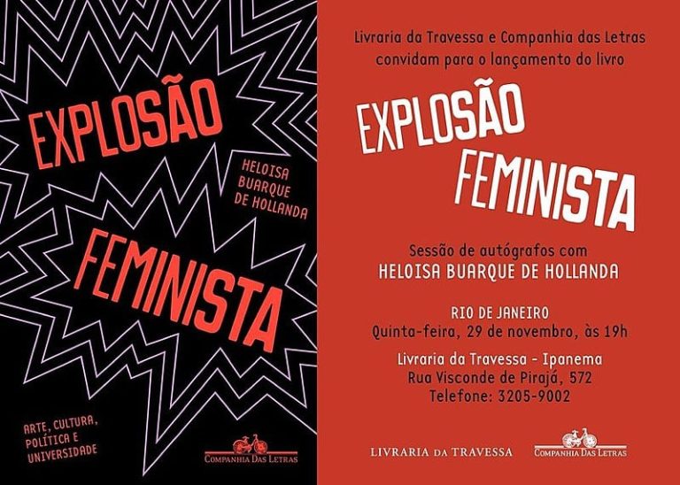 Com artigo sobre feminismo lésbico, livro “Explosão Feminista” será lançado no Rio