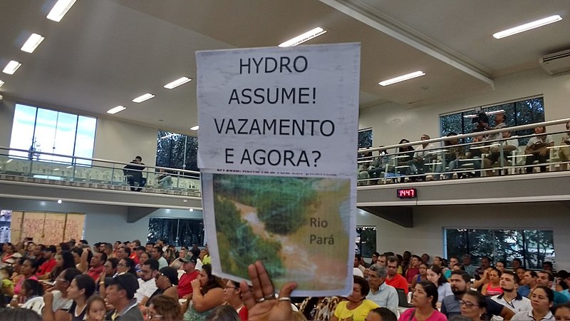Após um mês do vazamento de rejeitos químicos a empresa Hydro Alunorte admitiu pela primeira vez que descartou água não tratada em rio