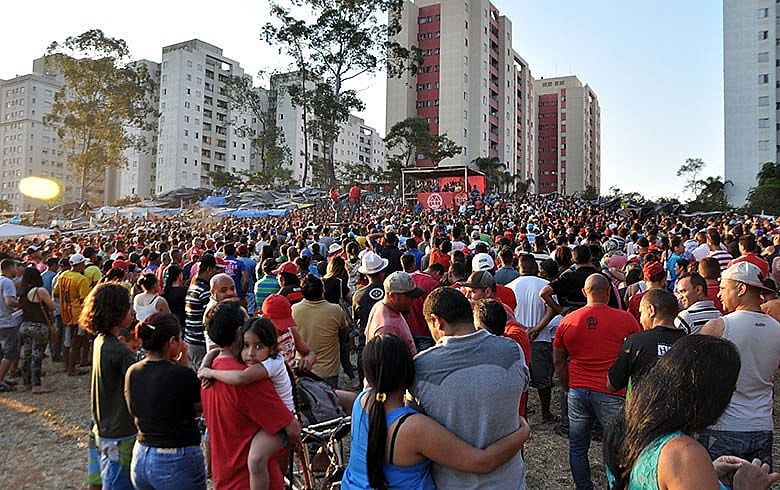 Cerca de 7 mil famílias estão morando na ocupação do MTST, fundada há um mês em São Bernardo do Campo