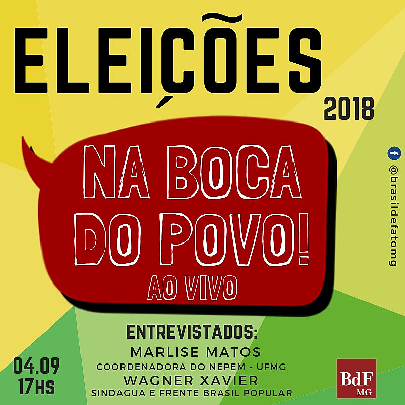 O programa é feito com o coletivo de comunicação da Frente Brasil Popular Minas e com movimentos e sindicatos integrantes