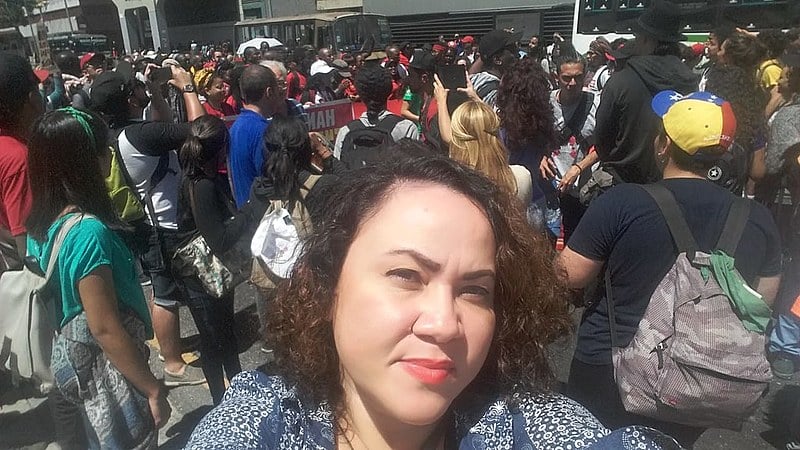 Cida Alves no Ato de chamamento para a Assembleia, ocorrido no dia 23