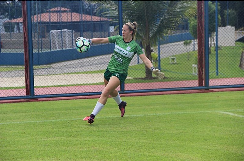 Maike durante o treino do Iranduba, time do estado do Amazonas