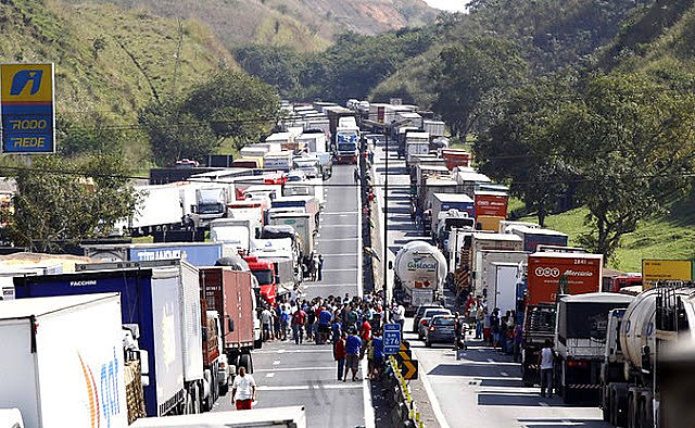 Em 2018, Brasil viveu a maior greve de caminhoneiros da sua história