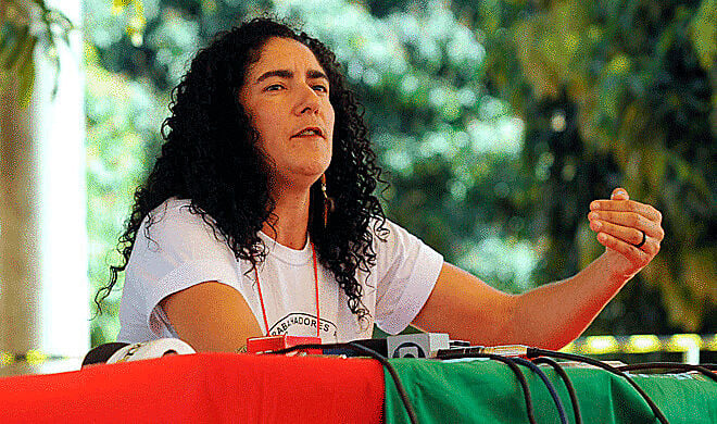 Marina dos Santos, de la dirección nacional del Movimiento de Trabajadores Rurales Sin Tierra (MST)