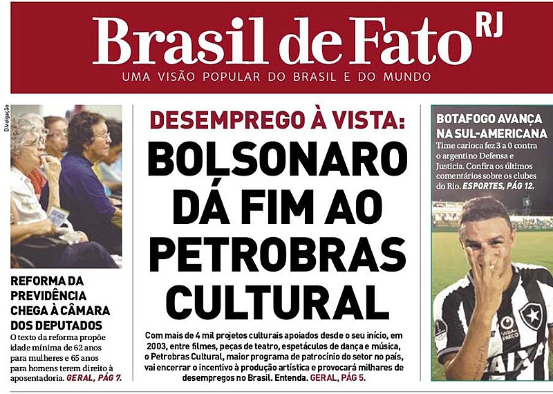O tabloide é distribuído nas estações de trens e metrô na Central do Brasil, Pavuna, Coelho Neto e nas barcas em Niterói