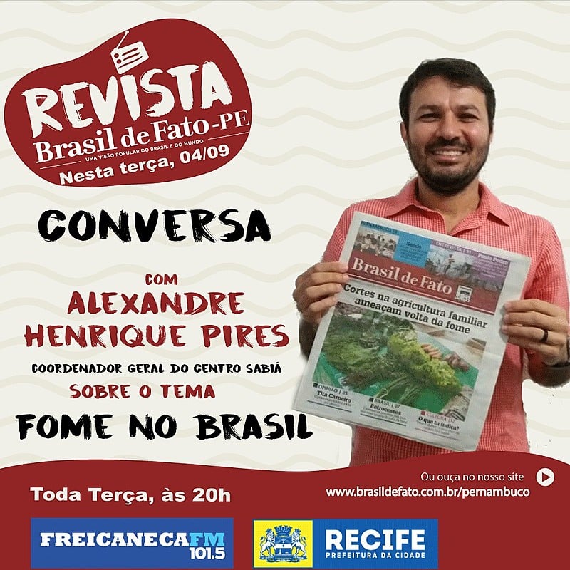 Alexandre Henrique Pires é ativista pela Agroecologia e Convivência com o Semiárido