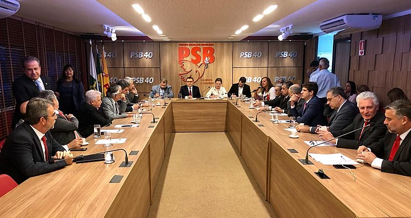 Presidentes de partidos de oposição em reunião com lideranças partidárias em Brasília (DF)