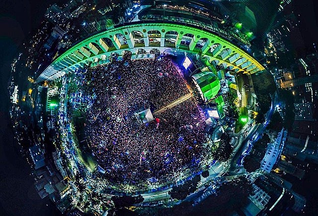Primeira edição do Festival Lula Livre reuniu 60 mil pessoas nos Arcos da Lapa, no Rio de Janeiro, em 2018