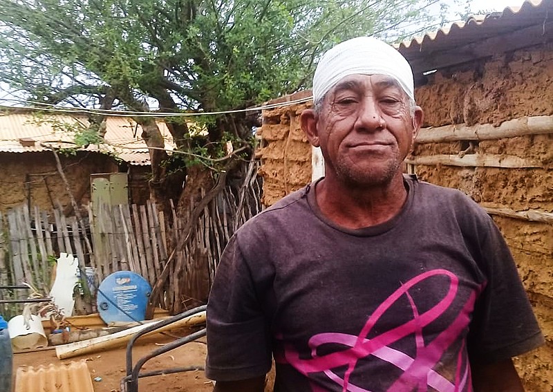 Laurindo Pereira da Silva, conhecido como seu Pepeu, foi atingido por bala de borracha durante ação violenta de despejo