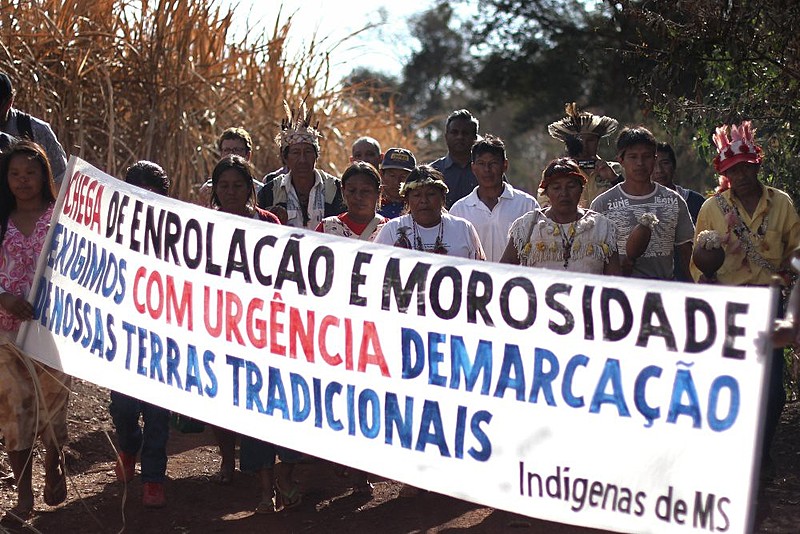 Mobilização Guarani Kaiowá, Mato Grosso do Sul em 2013