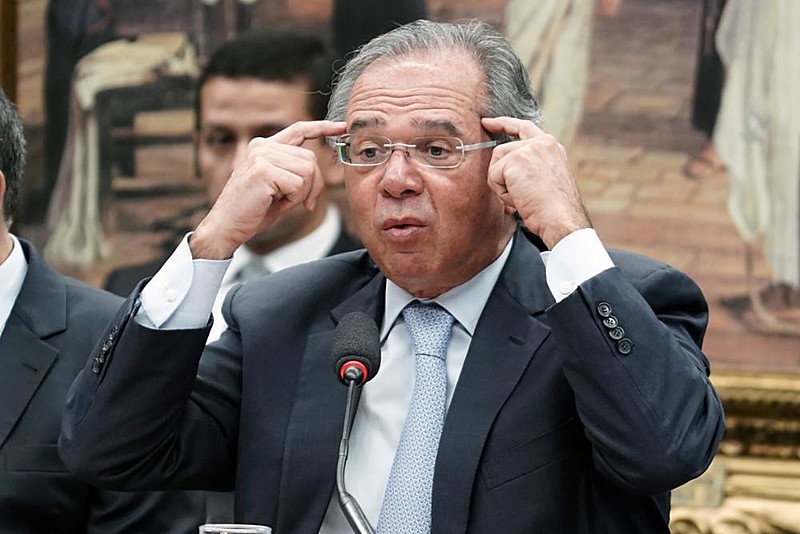Ministro da Economia, Paulo Guedes, durante audiência na Câmara dos Deputados