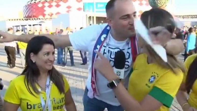 Laura Zago, repórter da TV CBF, foi uma das vítimas