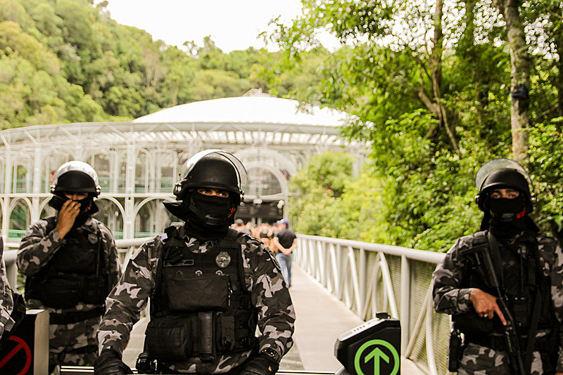 Efetivo policial passou da casa do milhar. No primeiro turno, participaram 200 profissionais da RONE/Choque e 676 agentes no total