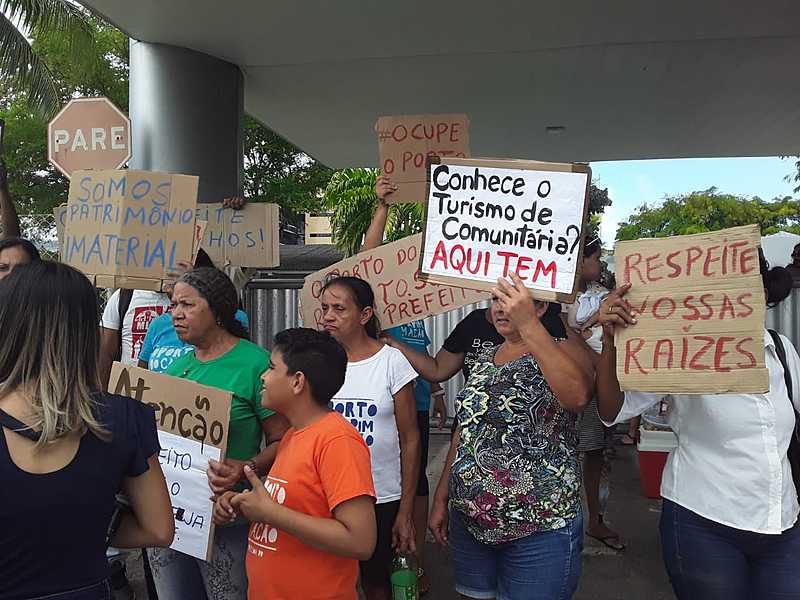 Moradoras(es) do Porto do Capim não puderam entrar na Prefeitura de João Pessoa