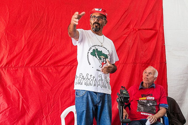 Vilmar Pacífico visita a Vigília Lula Livre