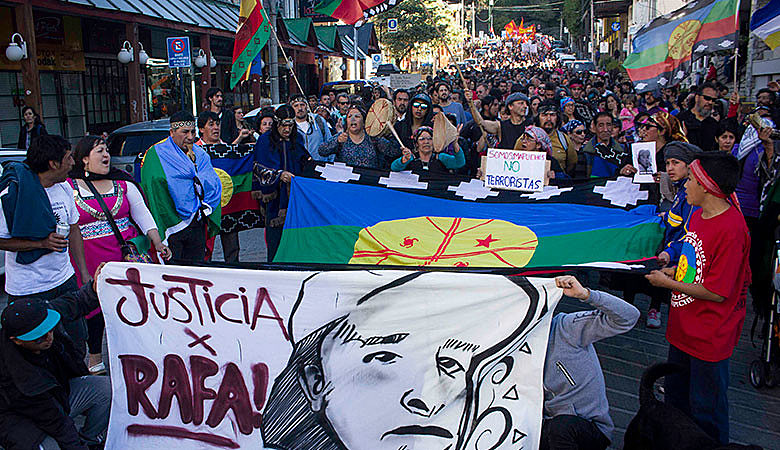Representantes da comunidade mapuche exigiram justiça por Rafael Nahuel e denunciaram a perseguição do governo contra os povos originários