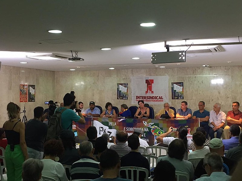 Evento foi organizado pela Intersindical e apoiado pelas Frentes Povo Sem Medo e Brasil Popular