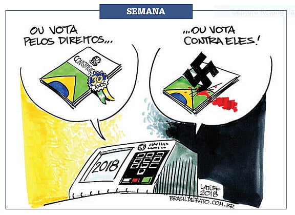 O candidato Bolsonaro apresenta a segurança como sua principal pauta, mas destinou apenas 0,3% de seu orçamento na área.