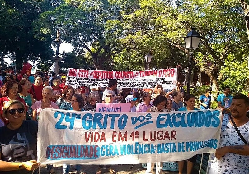 Em Fortaleza, o Grito dos Excluídos será realizado na Praia do Futuro, com concentração a partir das 8h, na escola Frei Tito de Alencar.
