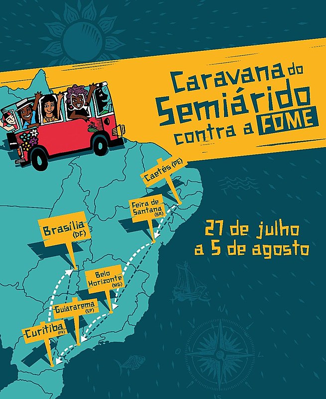 Serão três ônibus que vão cruzar o Brasil para chamar a atenção da sociedade