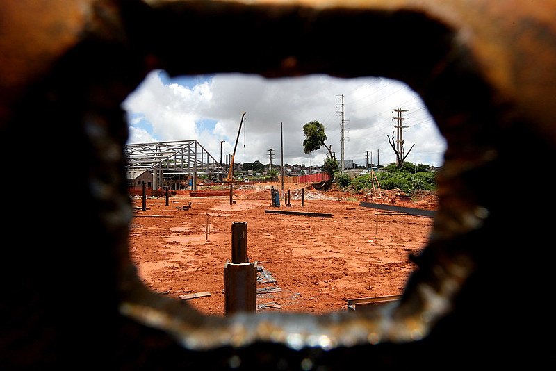 Obras do metrô de Salvador, cujo repasse de R$ 335 milhões ainda não foi realizado pelo governo Federal