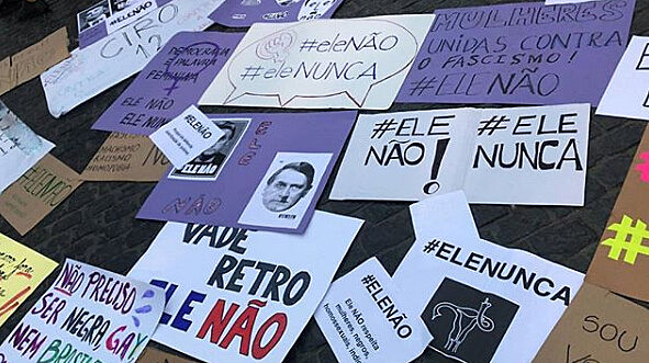 Protesto #EleNão, no final de setembro, ocorreu em diversas cidades do Brasil e do mundo