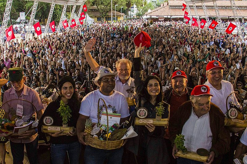 Os conferencistas no Parque da Água Branca, zona oeste na capital paulista