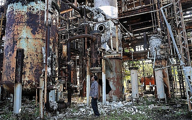 Ruínas do desastre de Bhopal