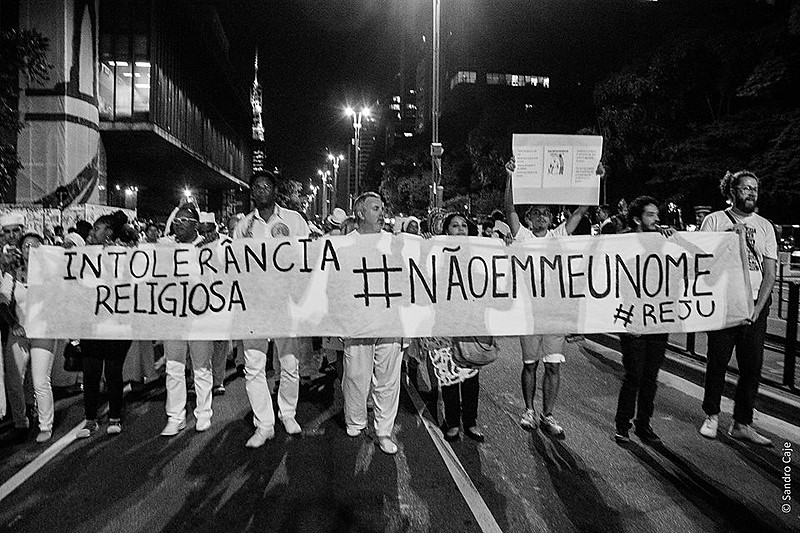 Ato do Dia Nacional de Combate à intolerância Religiosa de 2016, na avenida Paulista