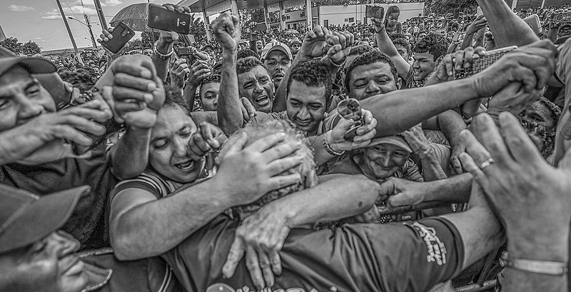 Recepção da Caravana do Lula, em 2017, na cidade de Inhuma, no Piauí