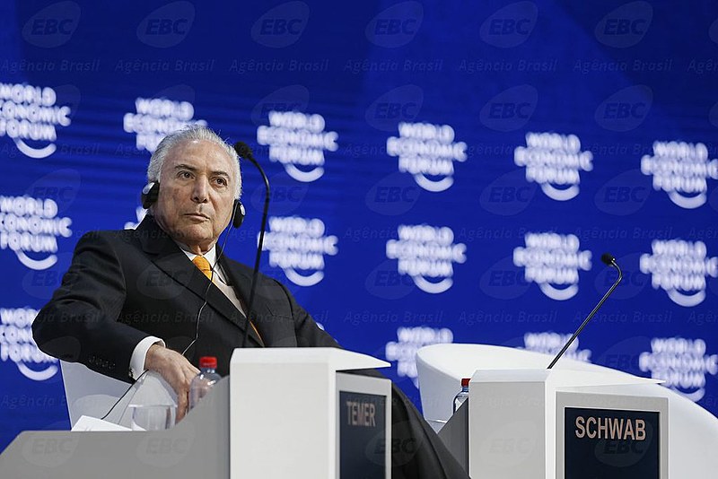 Foi com o apoio de grande parte da elite internacional que se encontra em Davos que foi possível Temer realizar no Brasil o golpe.