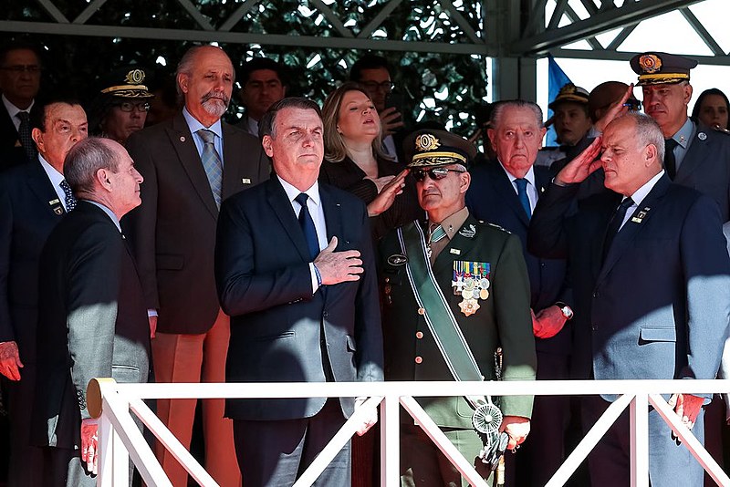 Presidente Jair Bolsonaro participa da comemoração dos 371 anos do Exército Brasileiro, em São Paulo, na última quinta-feira (18)