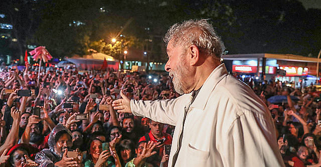 Lula participa de ato no Distrito Federal em janeiro de 2018