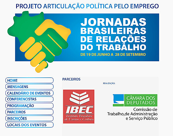 Divulgado pela Câmara Federal “com objetivo de debater de forma técnica e sem ideologia a aplicação da lei da reforma trabalhista"