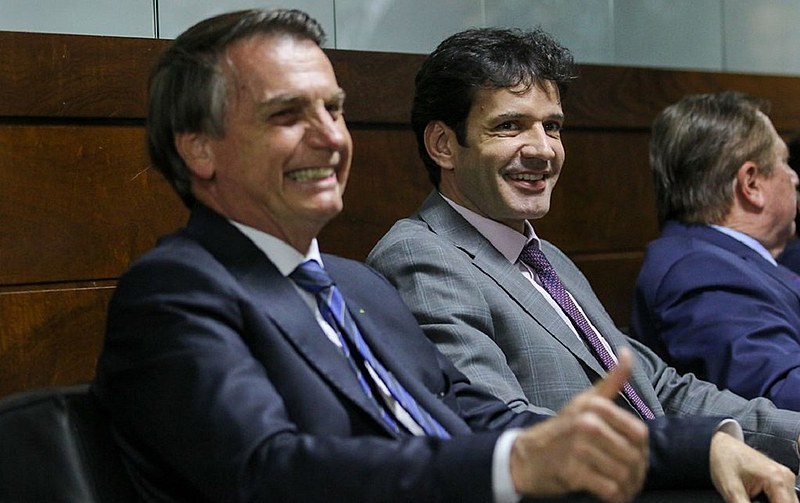 Jairo Bolsonaro e o ministro do Turismo, Marcelo Álvaro Antônio