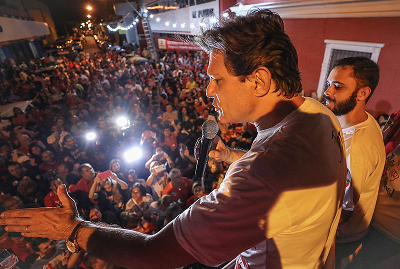 Fernando Haddad, em campanha pelo Nordeste