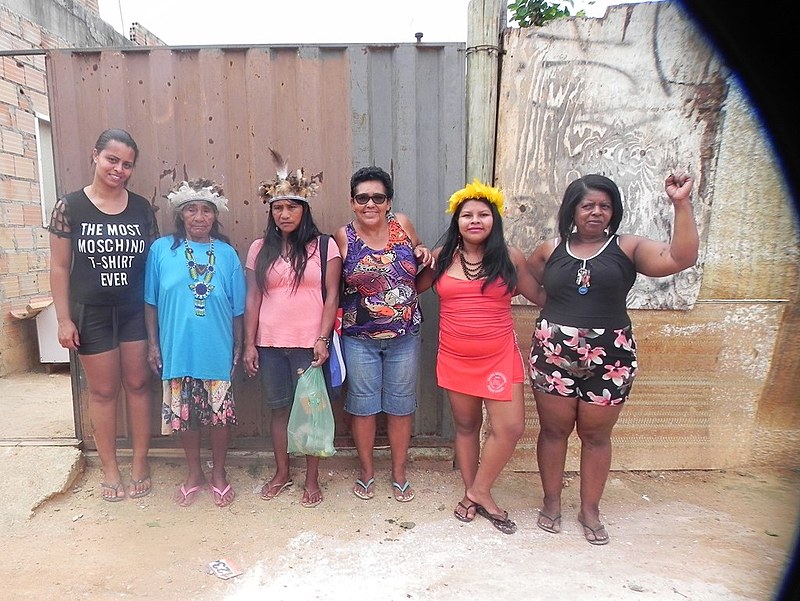 Encontro Guaranis-Kaiowá e moradoras da Ocupação Guarani-Kaiowá