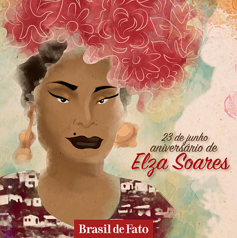 A dama do samba Elza Soares completa mais um ano de vida neste 23 de junho.