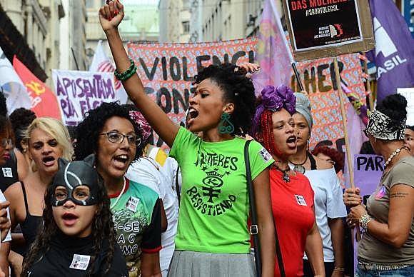 Manifestações do Dia da Mulher na região central da capital paulista neste ano