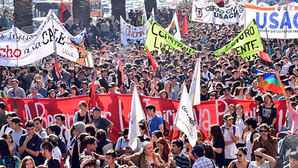 Una marcha en que sucedió en Abril de este año