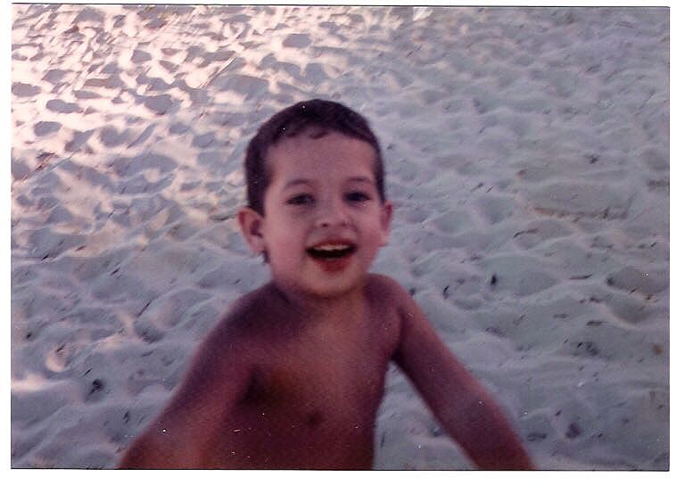 Eu gosto especialmente de uma sequência de fotografias. As da praia...
