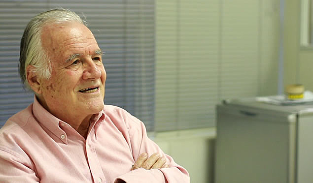 O jornalista Mino Carta, diretor de redação da CartaCapital